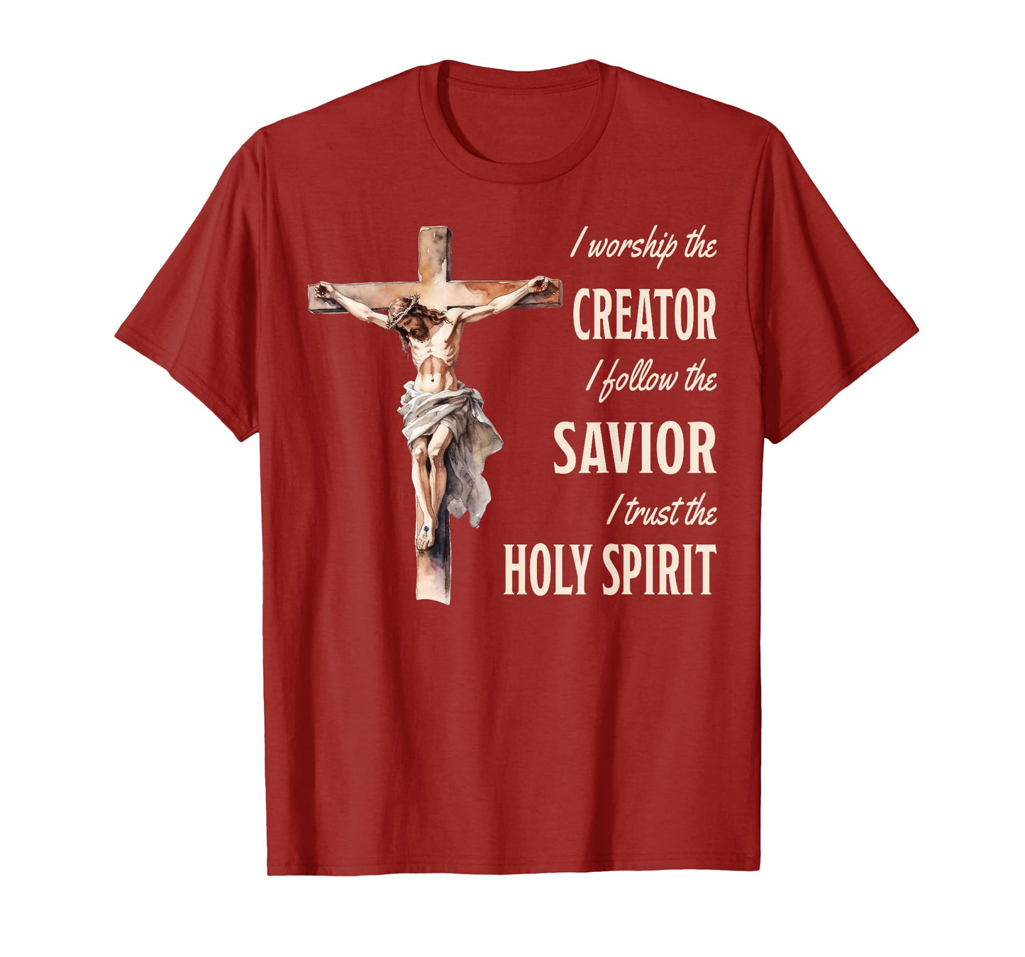 I Follow The Savior Jesus On The Cross Christian T-Shirt