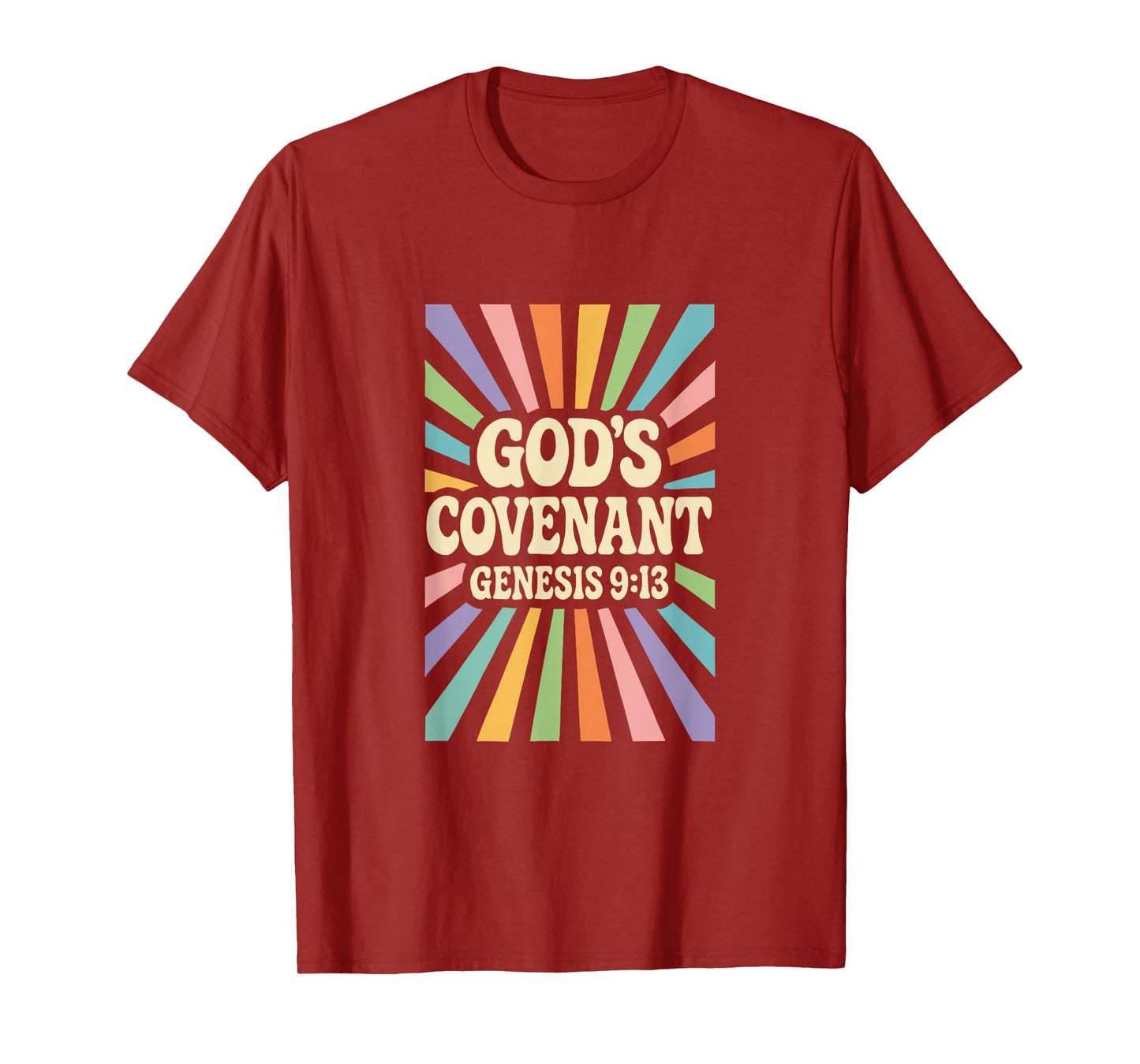 God's Covenant Genesis 9:13 - Rainbow - Holy Christian Faith T-Shirt