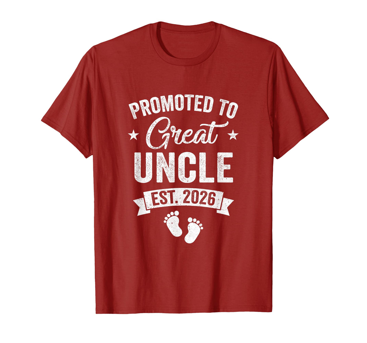 Promoted To Great Uncle Est 2026 Pregnancy Announcement T-Shirt