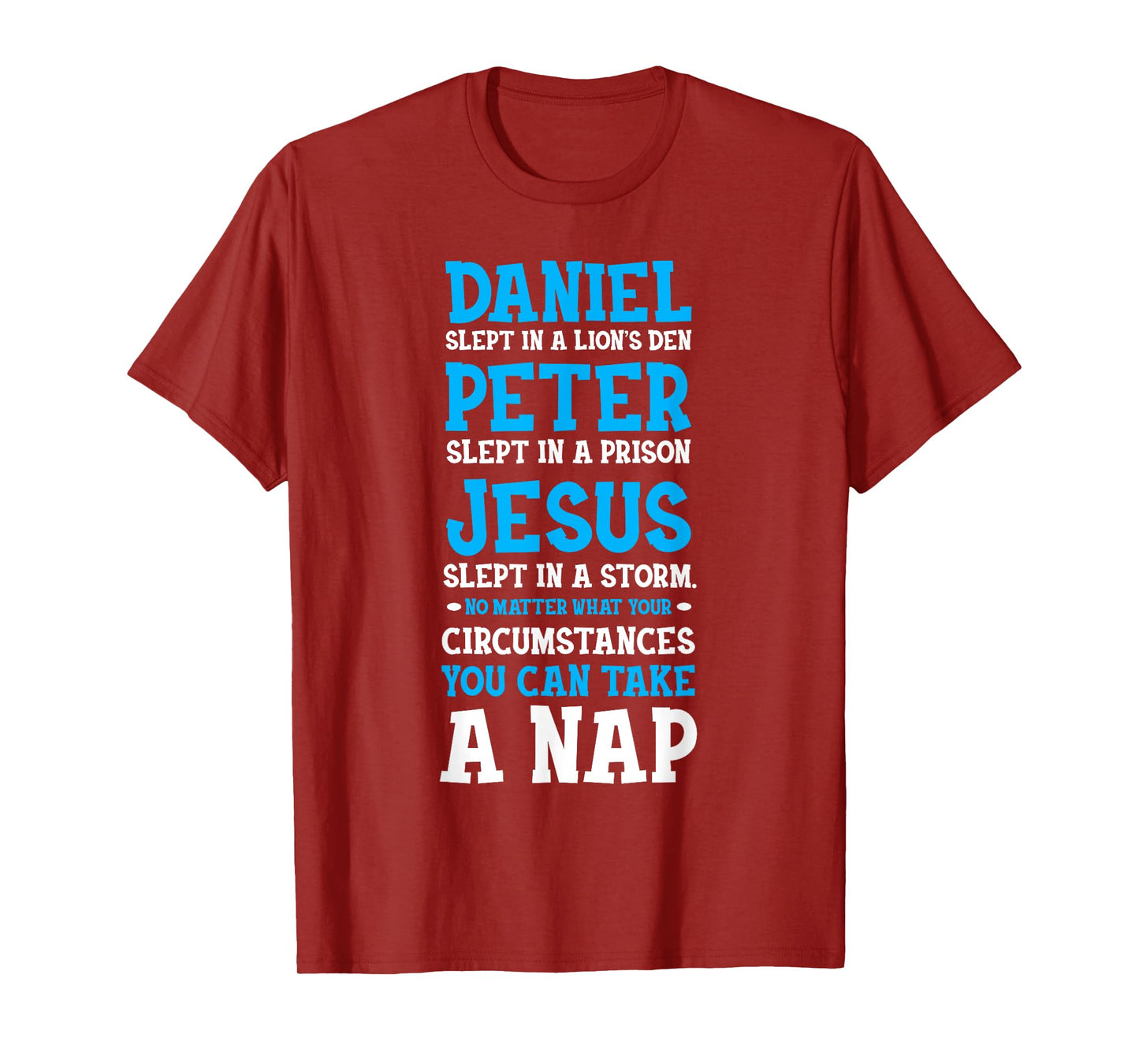 Funny Nap Lovers Sleeping Jesus Napping Gift Christian Humor T-Shirt