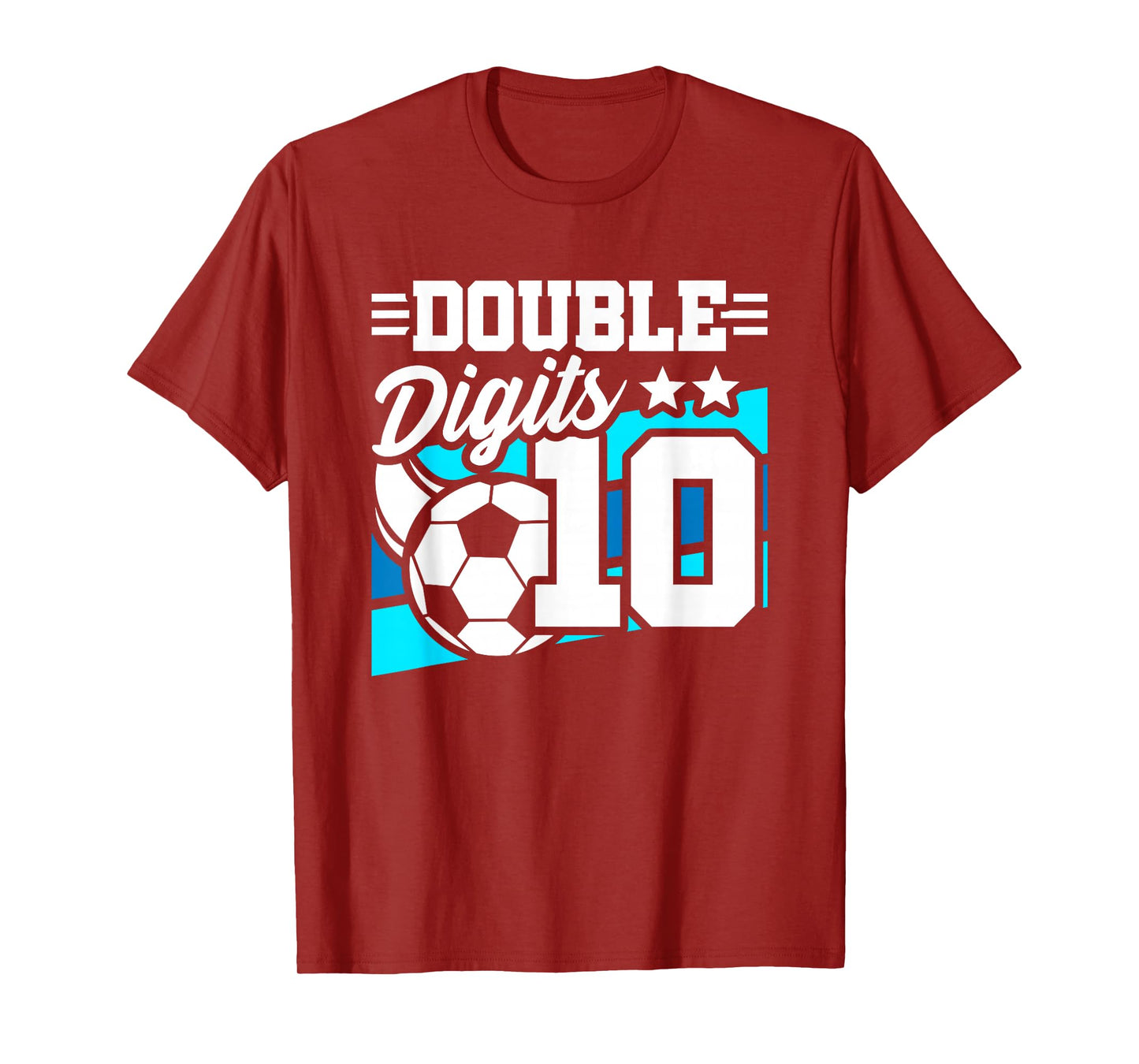 Soccer Boy Birthday 10 Year Old Double Digits 10th Birthday T-Shirt
