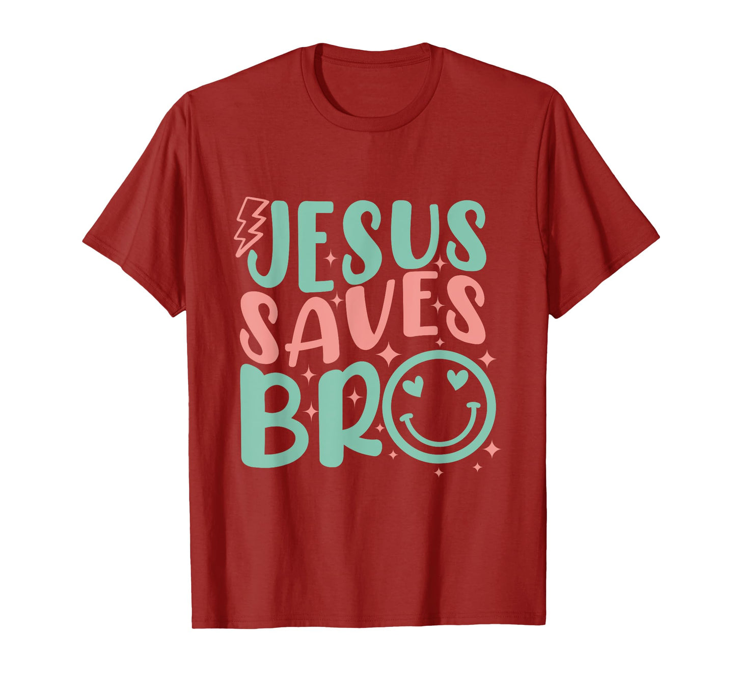 Jesus Saves Bro Retro Kids Christian Religious T-Shirt