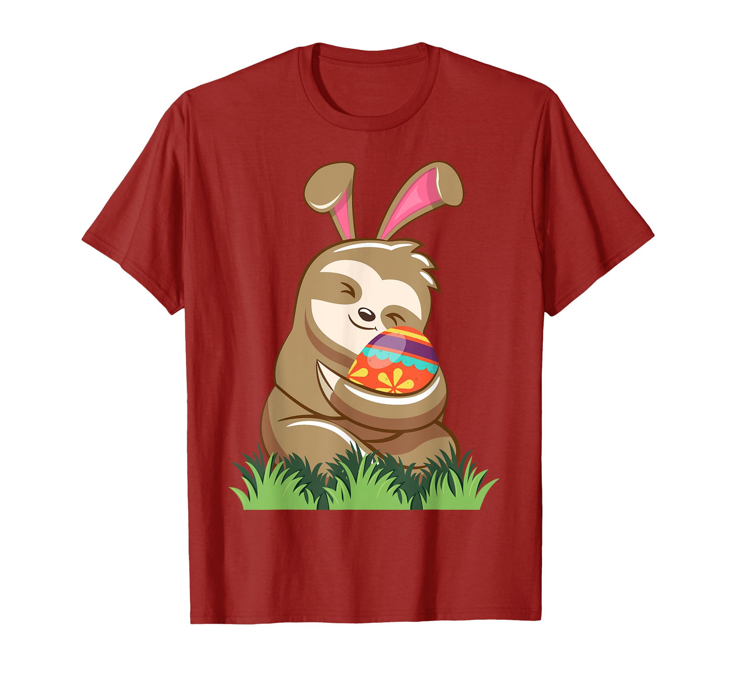 Easter Sloth Bunny Tee Easter Basket Eggs Hunting Sloth T-Shirt