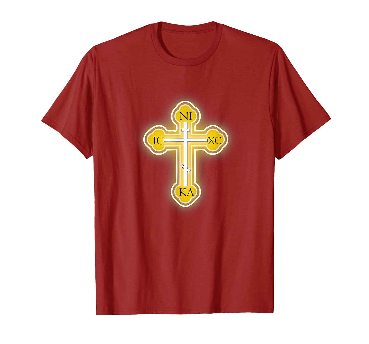 Russian Greek Christian Gift Easter Orthodox Cross T-Shirt