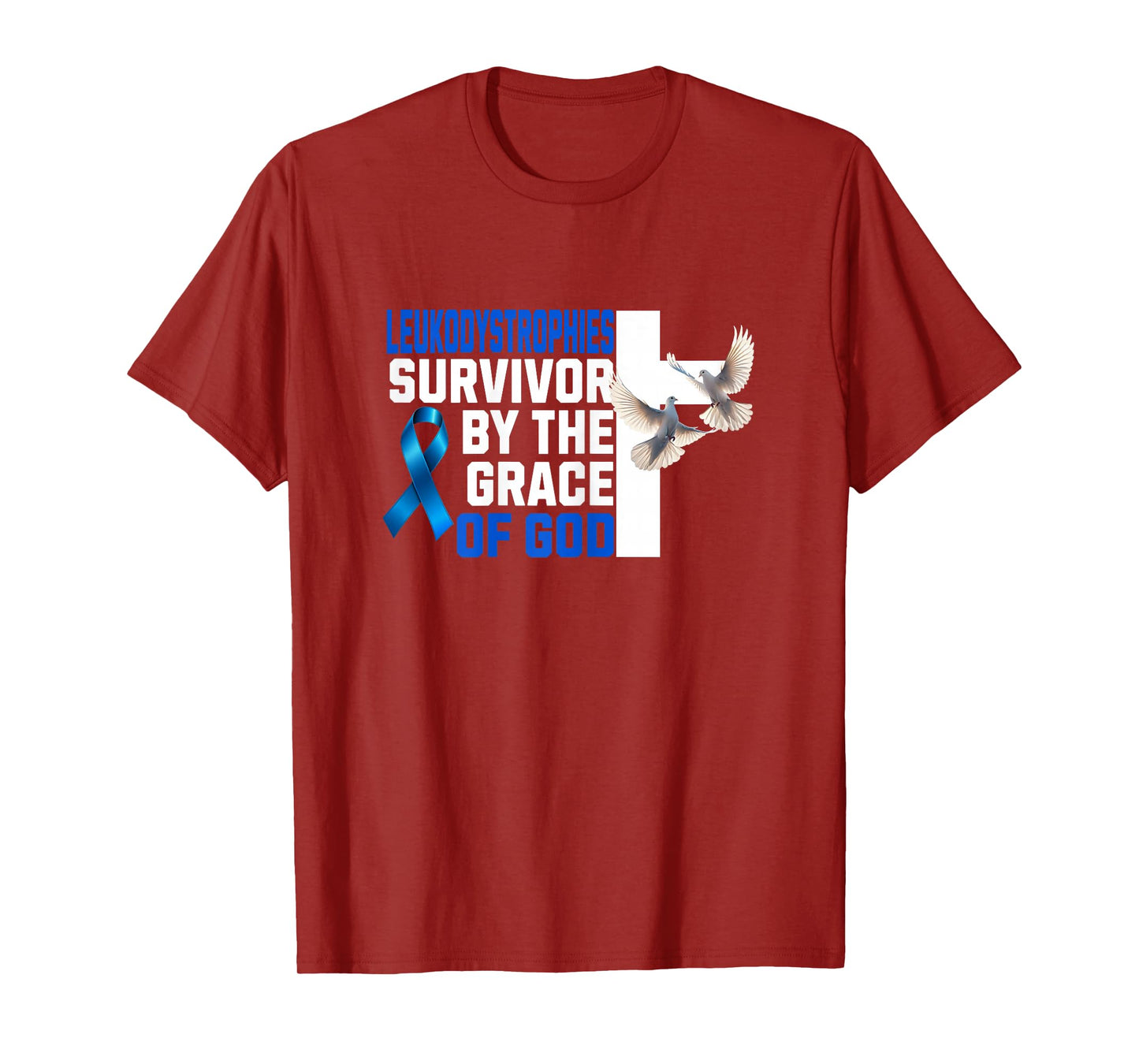 Leukodystrophies Survivor by The Grace of God Motivational T-Shirt