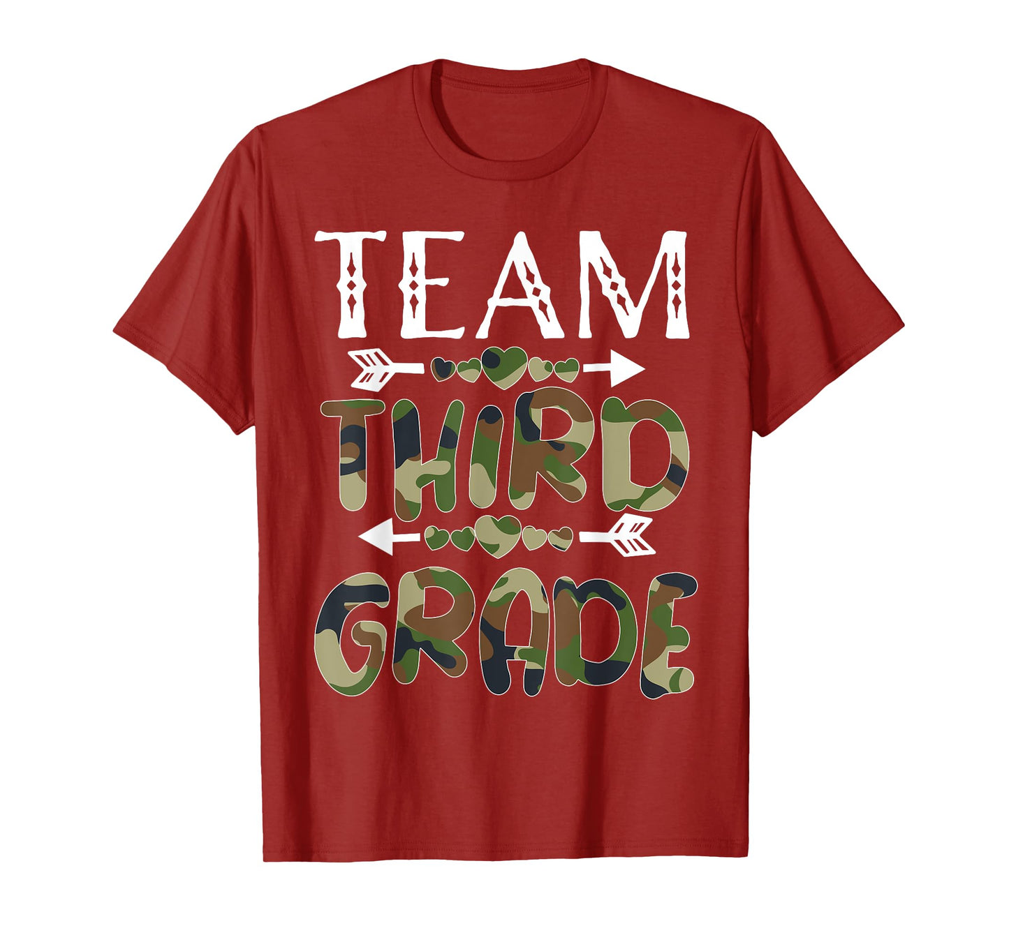 Team Third Grade Back To School 1st Day Camo Teachers T-Shirt