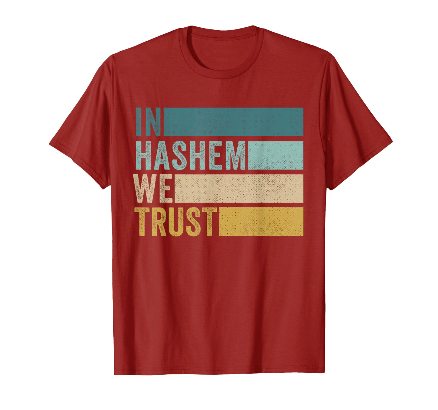 In Hashem We trust Hebrew Jewish In God We Trust T-Shirt