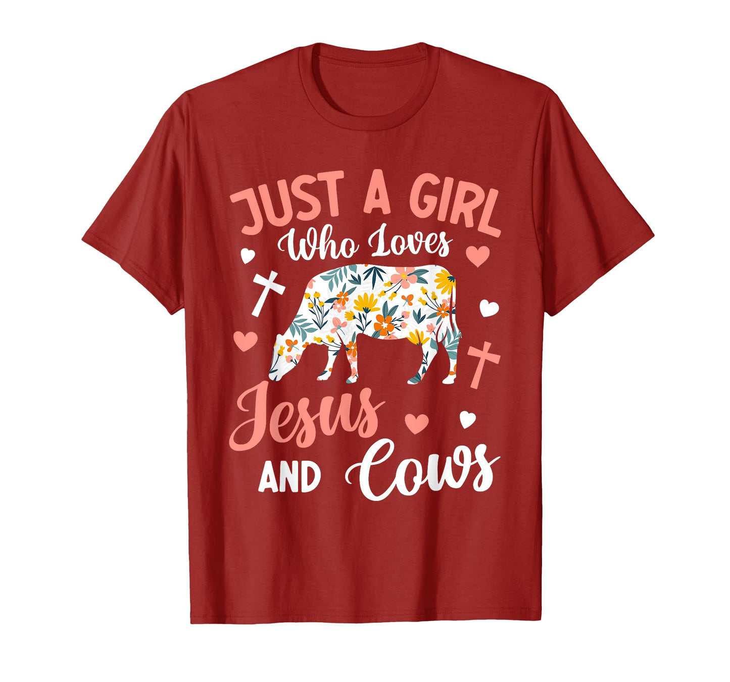 Just a Girl Who Loves Jesus and Cows: Faithful Farming T-Shirt