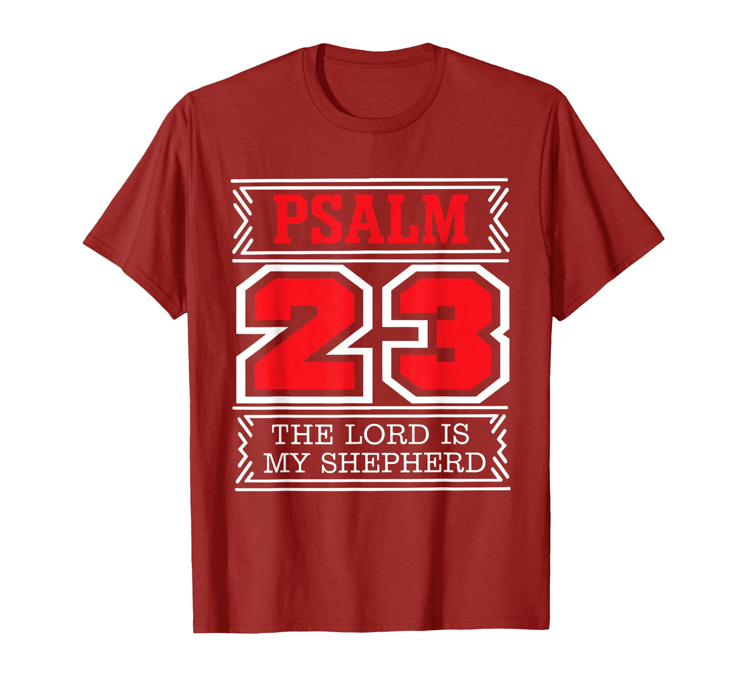 The Lord is My Shepherd Psalm 23 Christian Bible Verse Tee T-Shirt