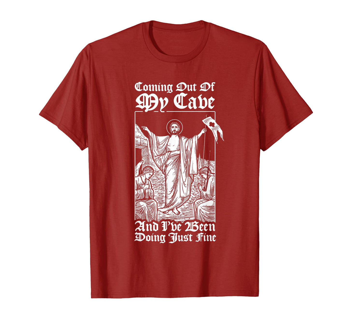 Coming Out Of My Cave Jesus - Christian Easter Meme T-Shirt