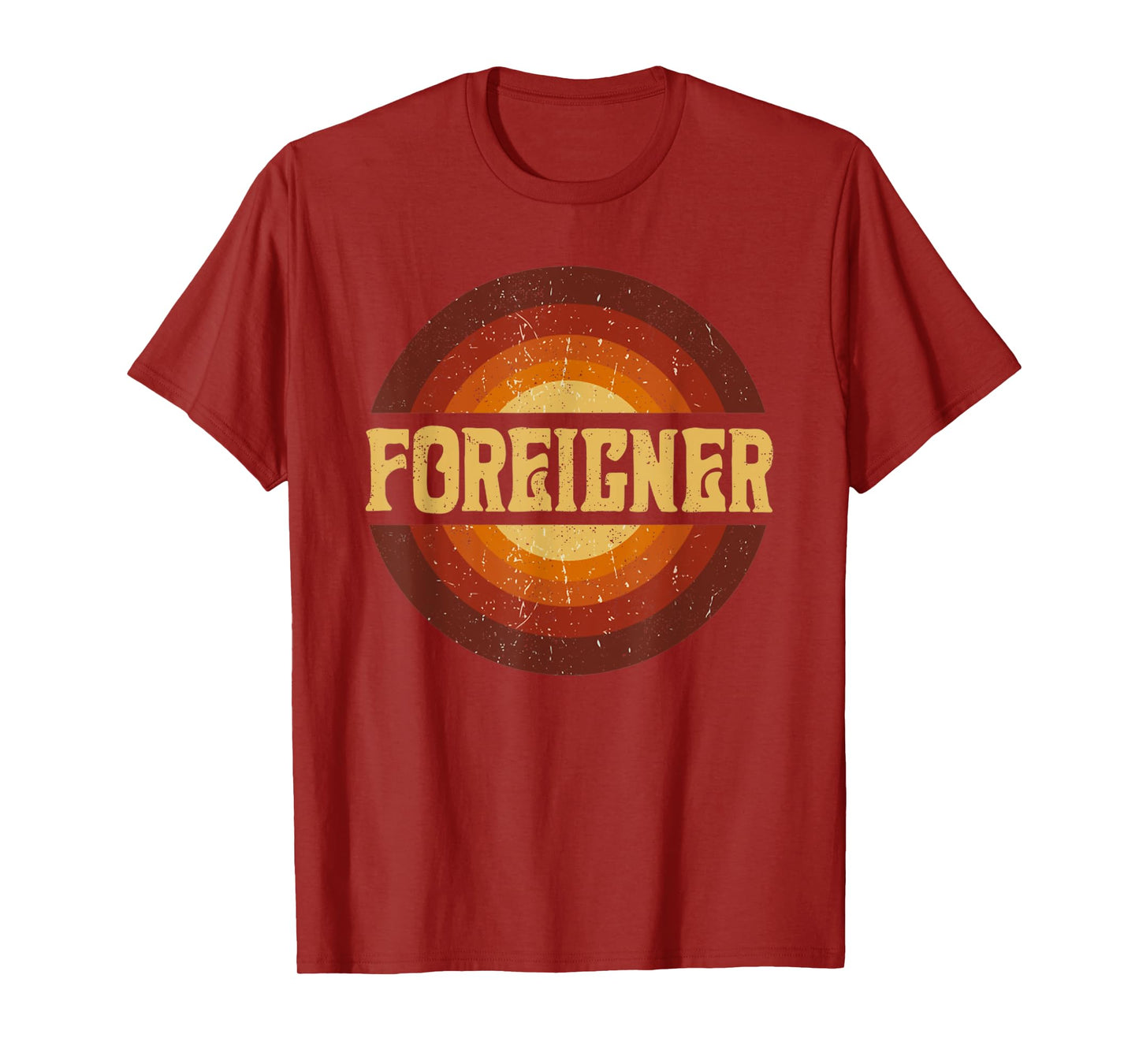 Proud To Foreigner Be Personalized Name Styles 80s Vintage T-Shirt