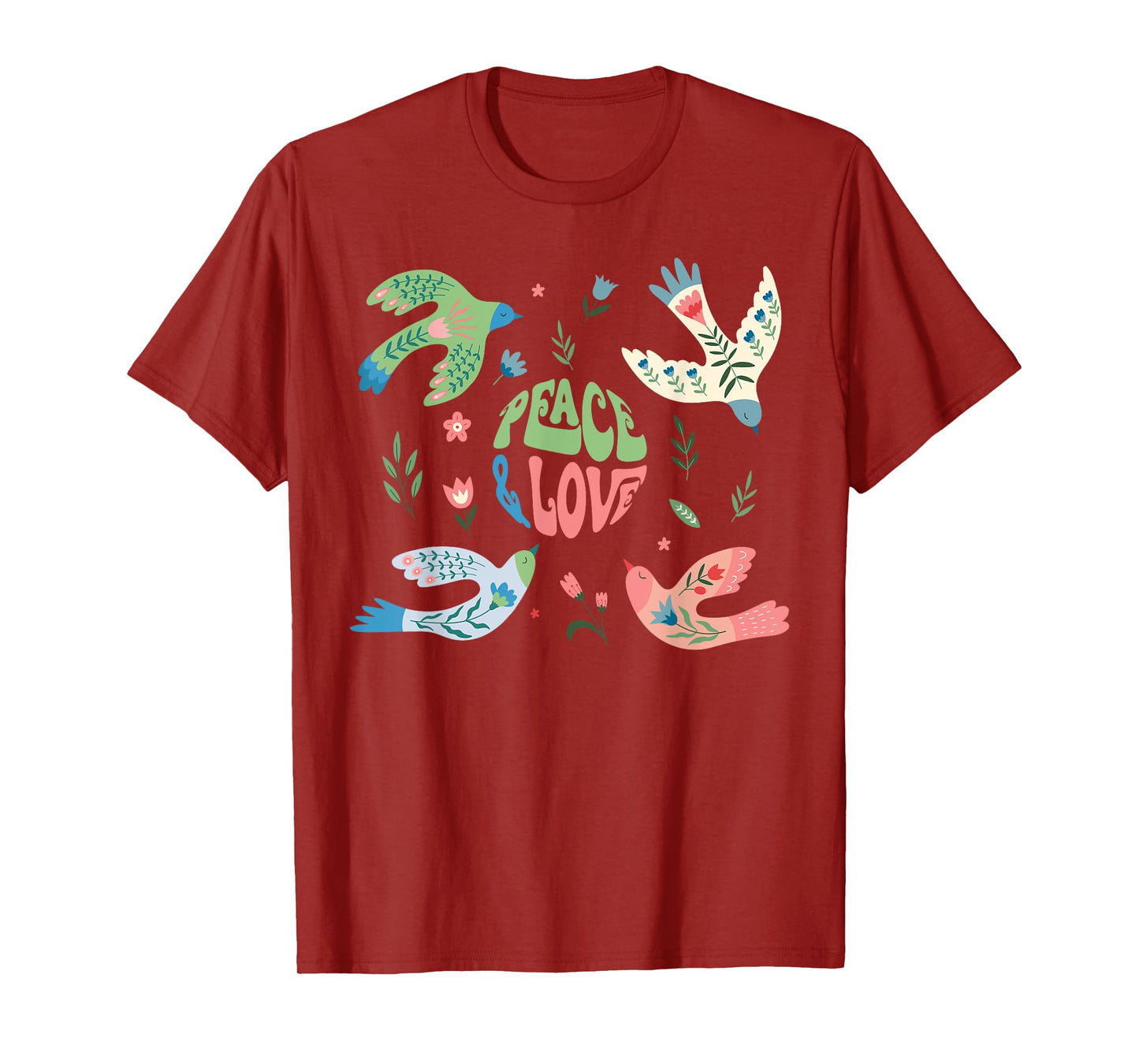 Groovy World Peace Day Peace Bird International Day of Peace T-Shirt