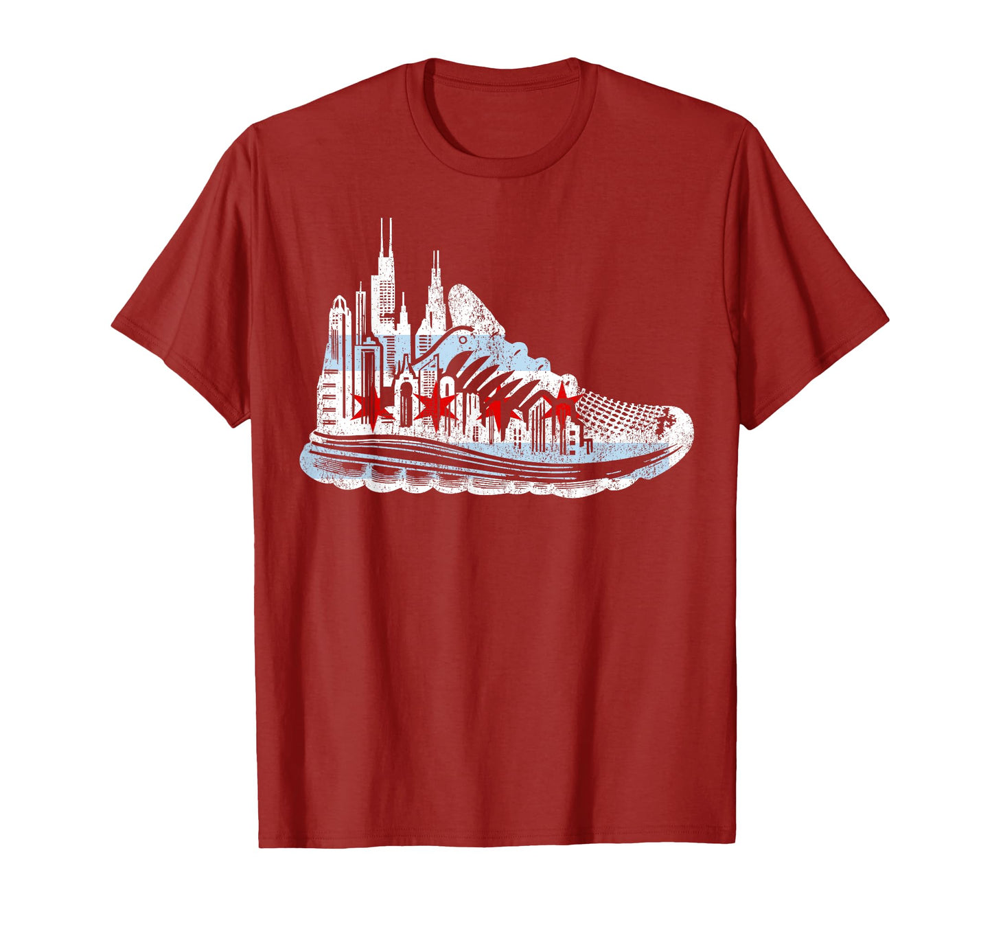 Chicago Runner Run Marathons Running Tee Jogger Motivational T-Shirt