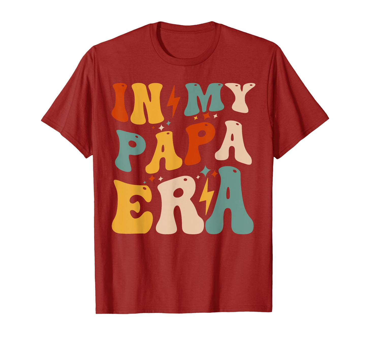 Retro Groovy In My Papa Era Funny Father's Day For Mens T-Shirt