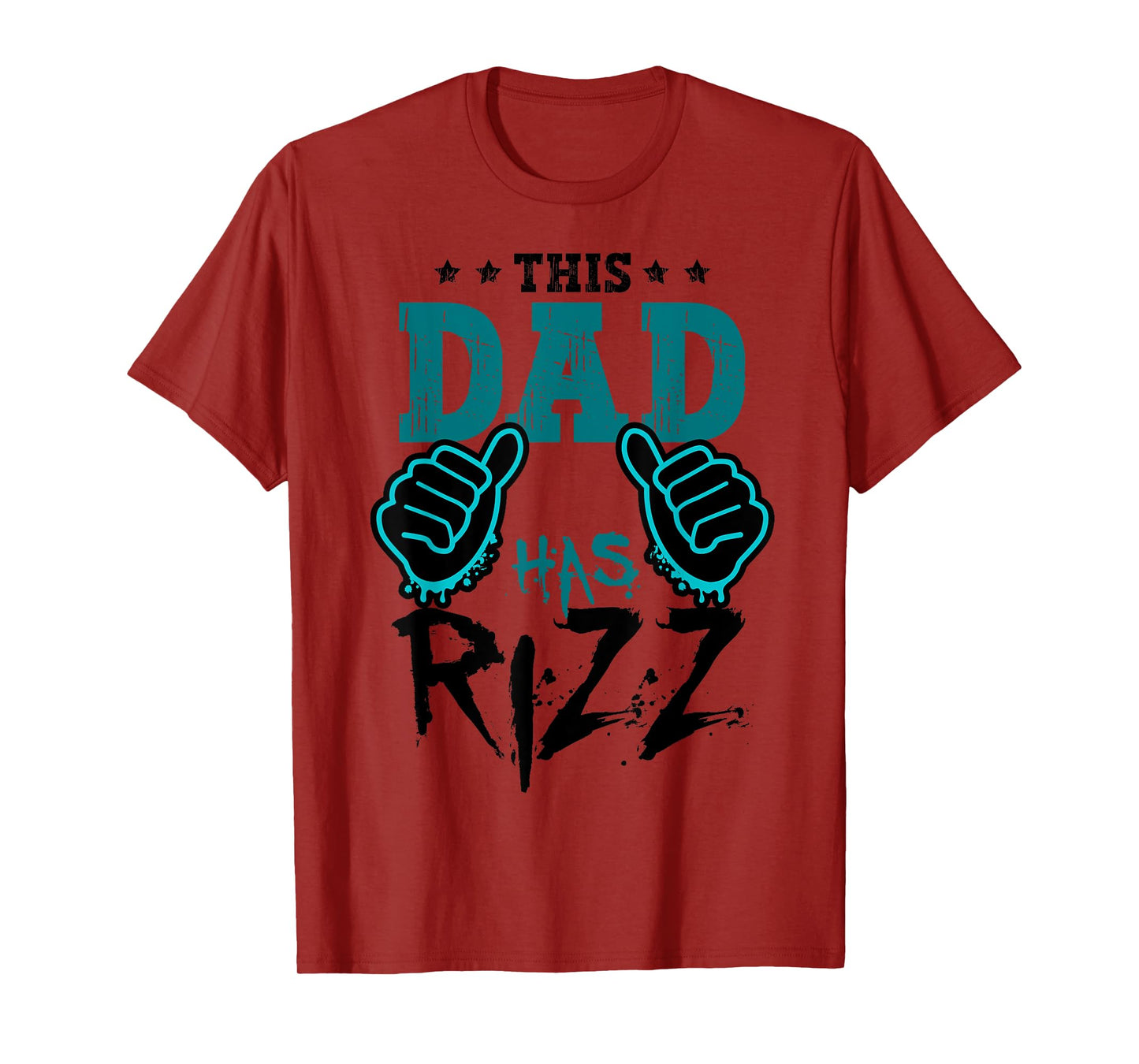 This Dad Has Rizz Meme Funny Rizzler Daddy Fathers Day T-Shirt
