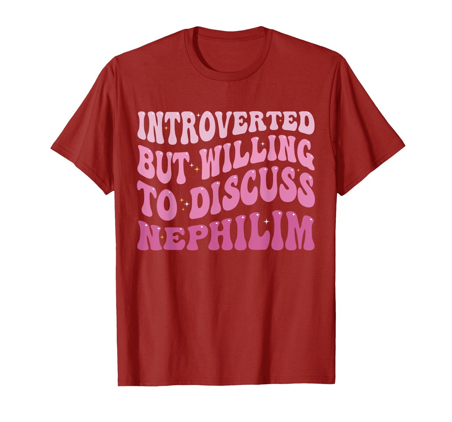 Introverted But Willing To Discuss Nephilim Introvert Funny T-Shirt