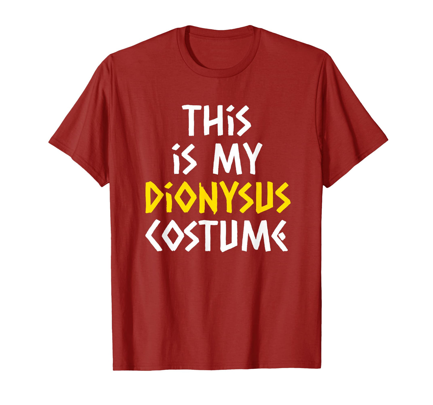 This Is My Dionysus Costume Halloween Lazy Greek Mythology T-Shirt