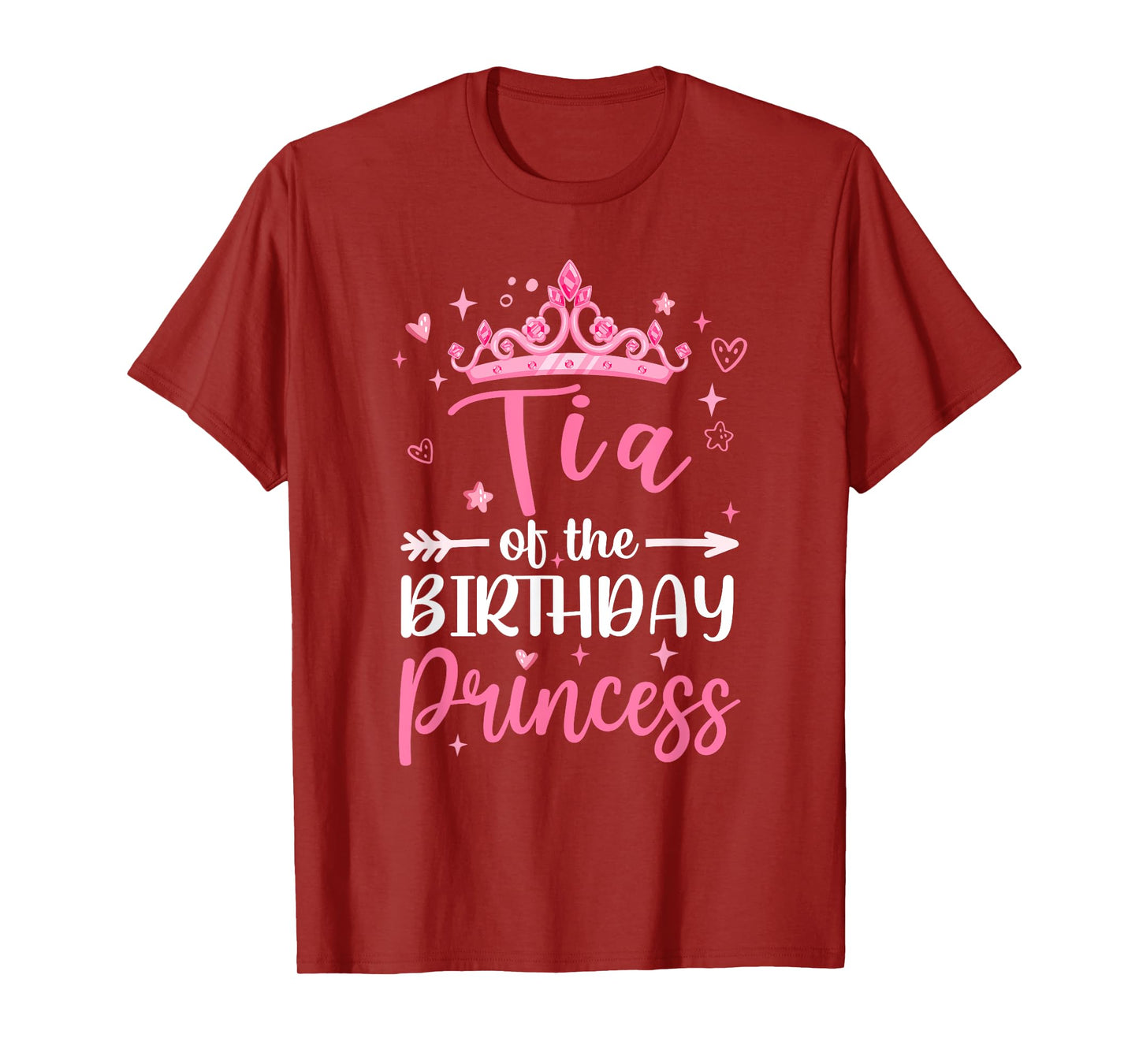 Tia Of The Birthday Princess Birthday Girl Kid Family T-Shirt