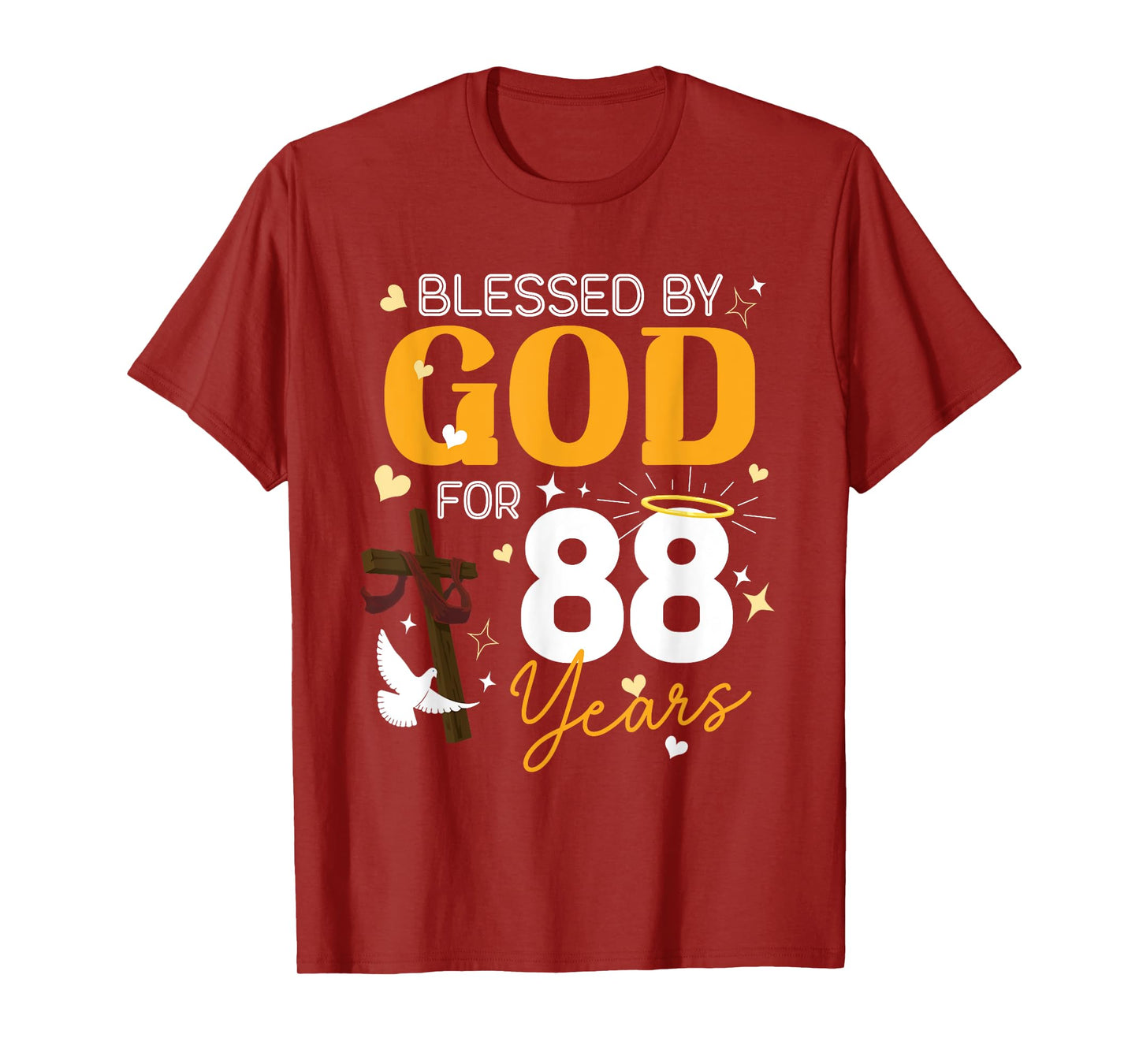 88 Birthday Blessed By God For 88 Years Old Gifts 88th BDay T-Shirt