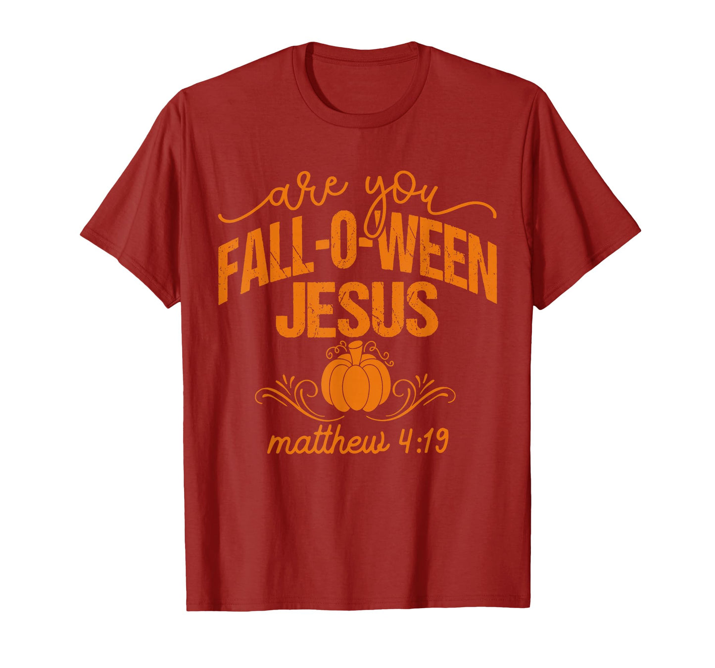 Christian Halloween are You Fall O Ween Jesus Religious T-Shirt
