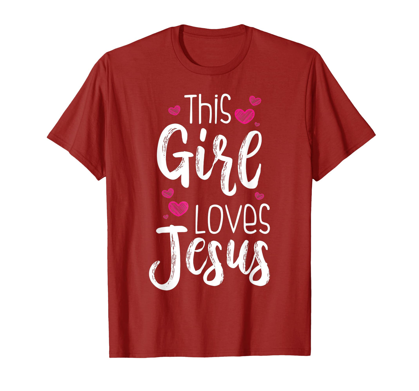 This Girl Loves Jesus Gift For Christian Teen Kid Cool Women T-Shirt