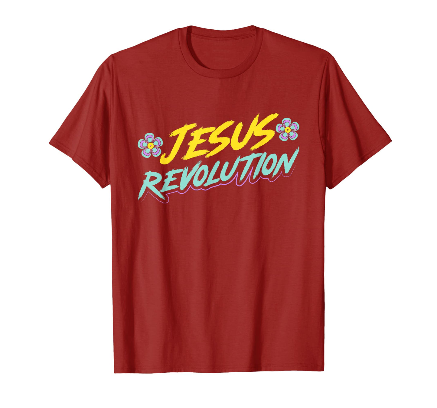Jesus Revolution Faith Retro Groovy Christian T-Shirt
