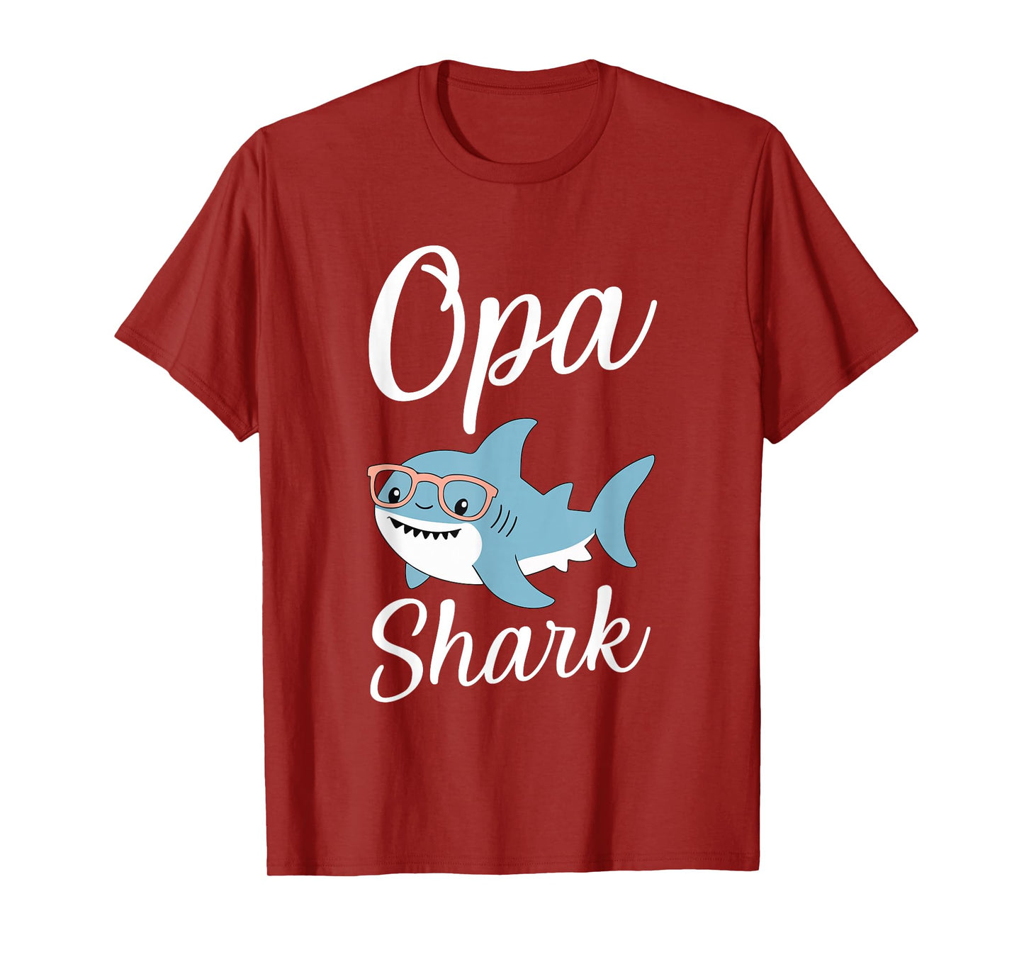 Opa Shark Funny Matching Family Grandpa T-Shirt