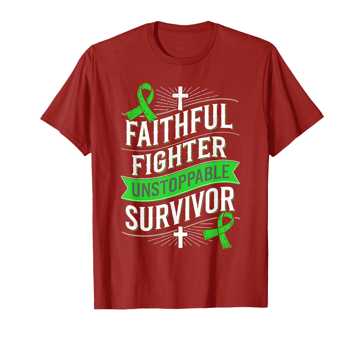 Faithful Fighter Survivor Spinal Cord Injury Awareness T-Shirt