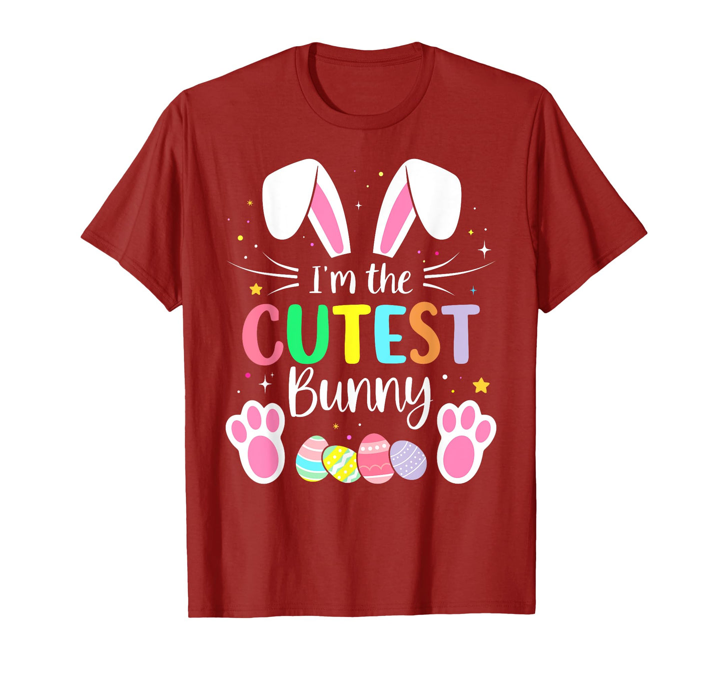 Im the cutest bunny girls boys funny matching easter family T-Shirt