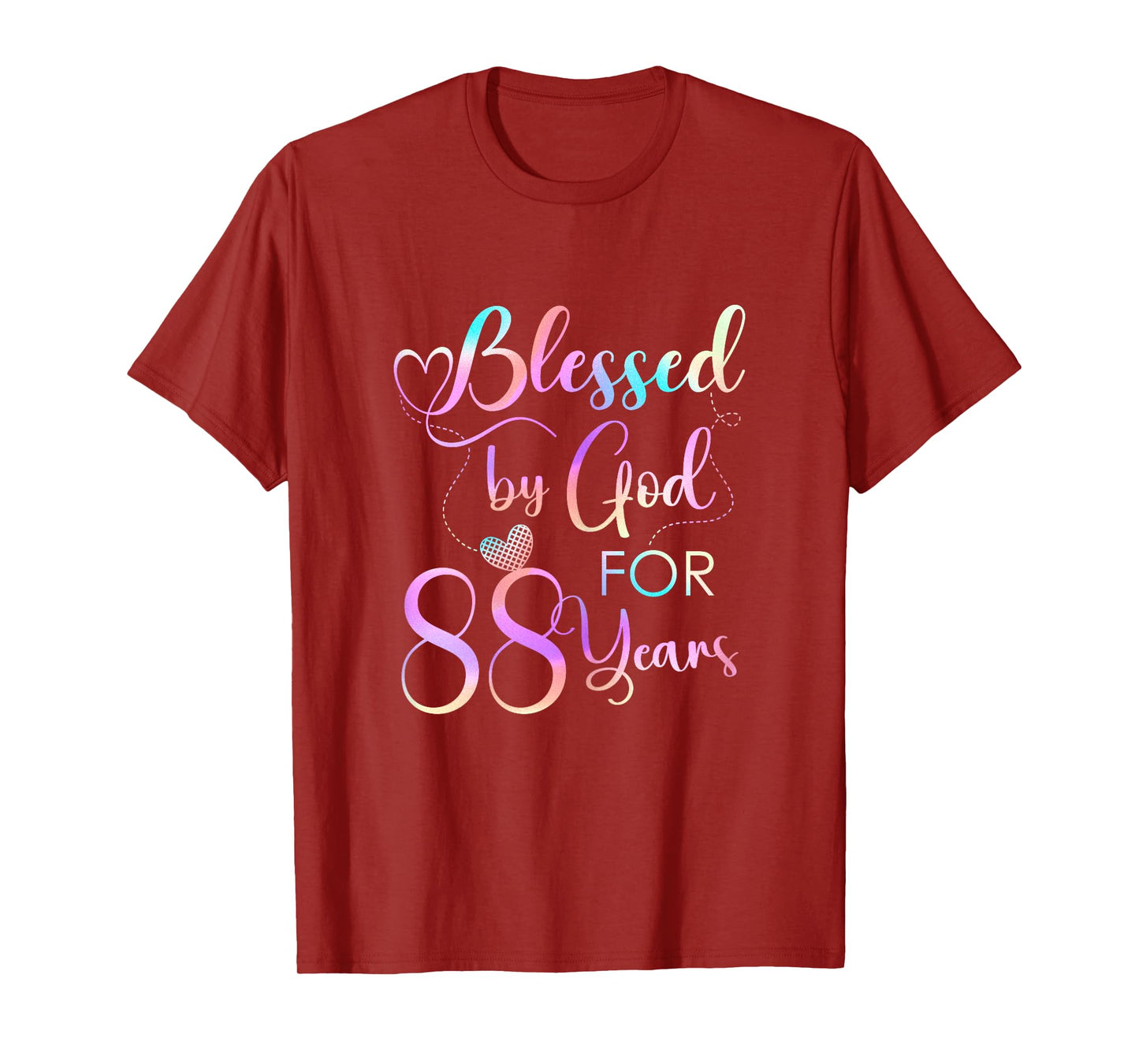 Blessed By God For 88 Years Old Women 88th Birthday Gifts T-Shirt