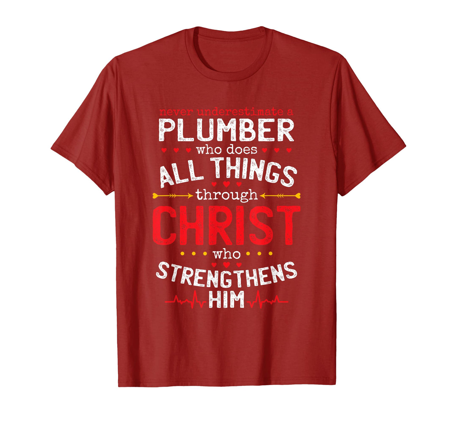 Christian Plumber And Christianity Plumbing Fitter T-Shirt