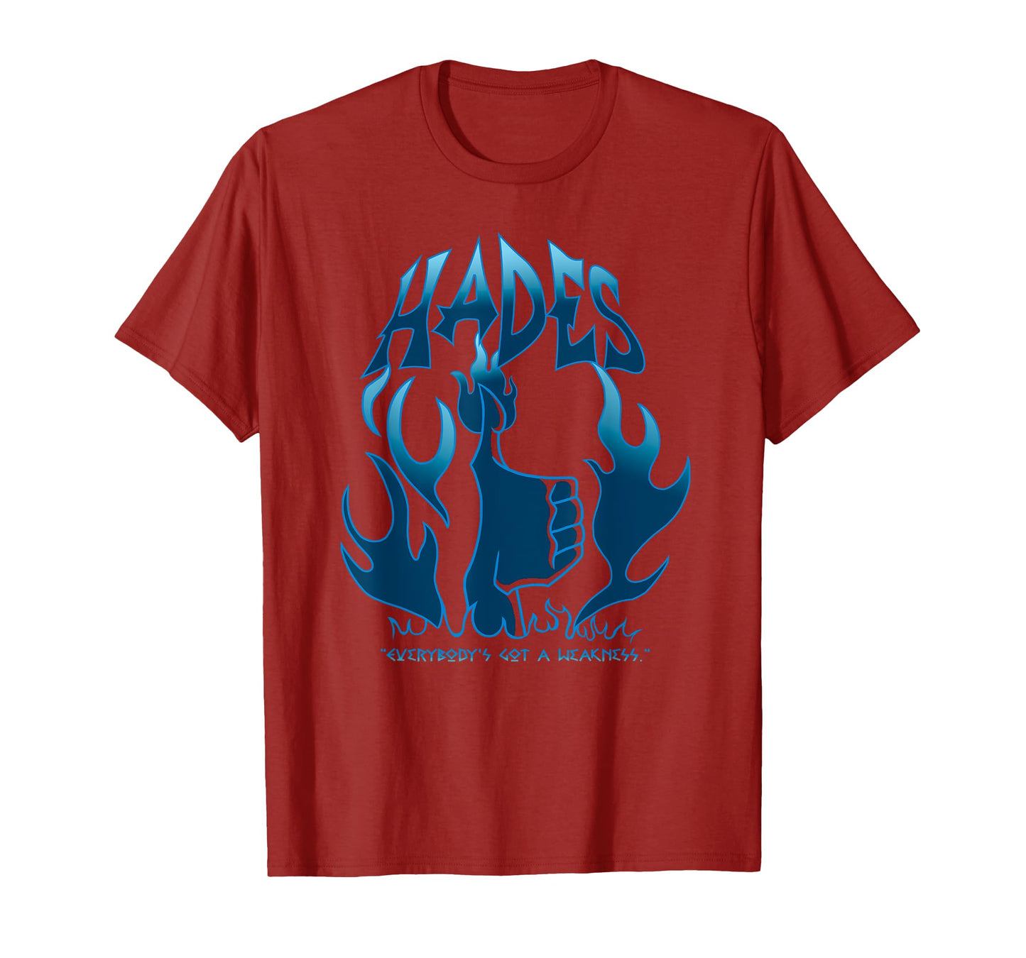 Disney Hercules Hades Everybody's Got A Weakness Blue Fire T-Shirt