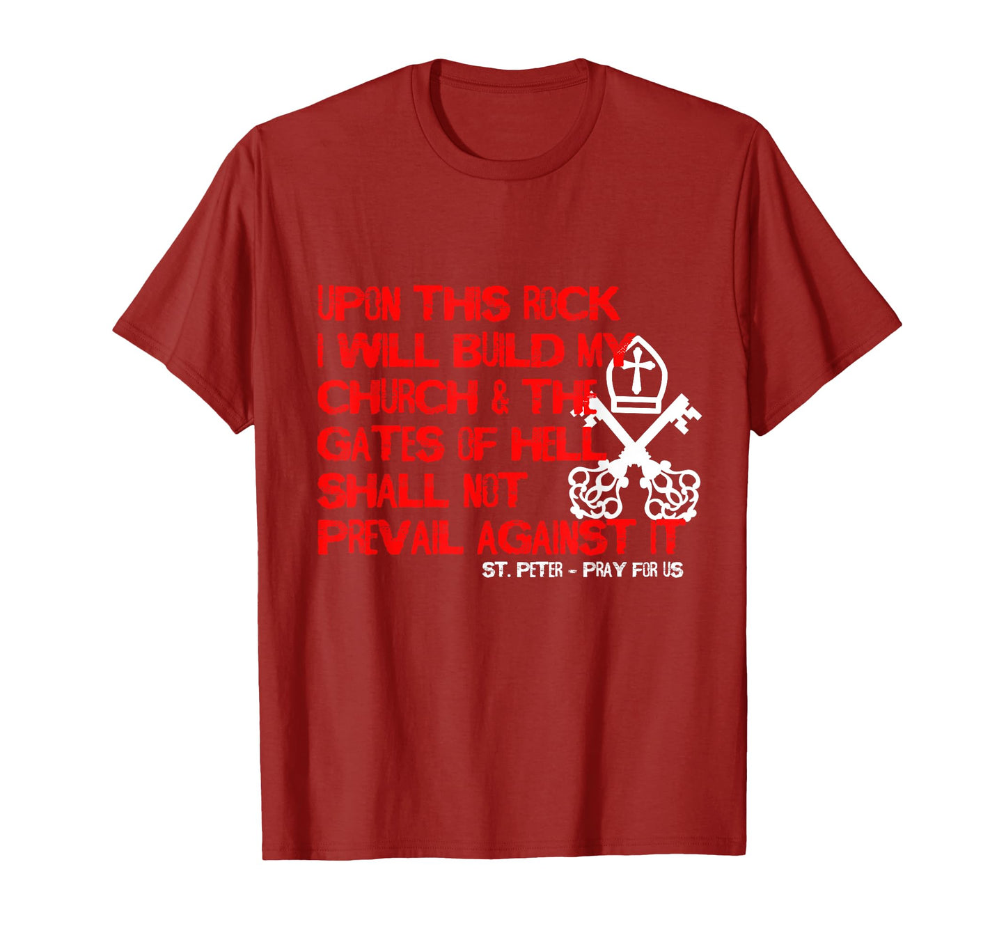Upon This Rock I Will Build My Church T-Shirt