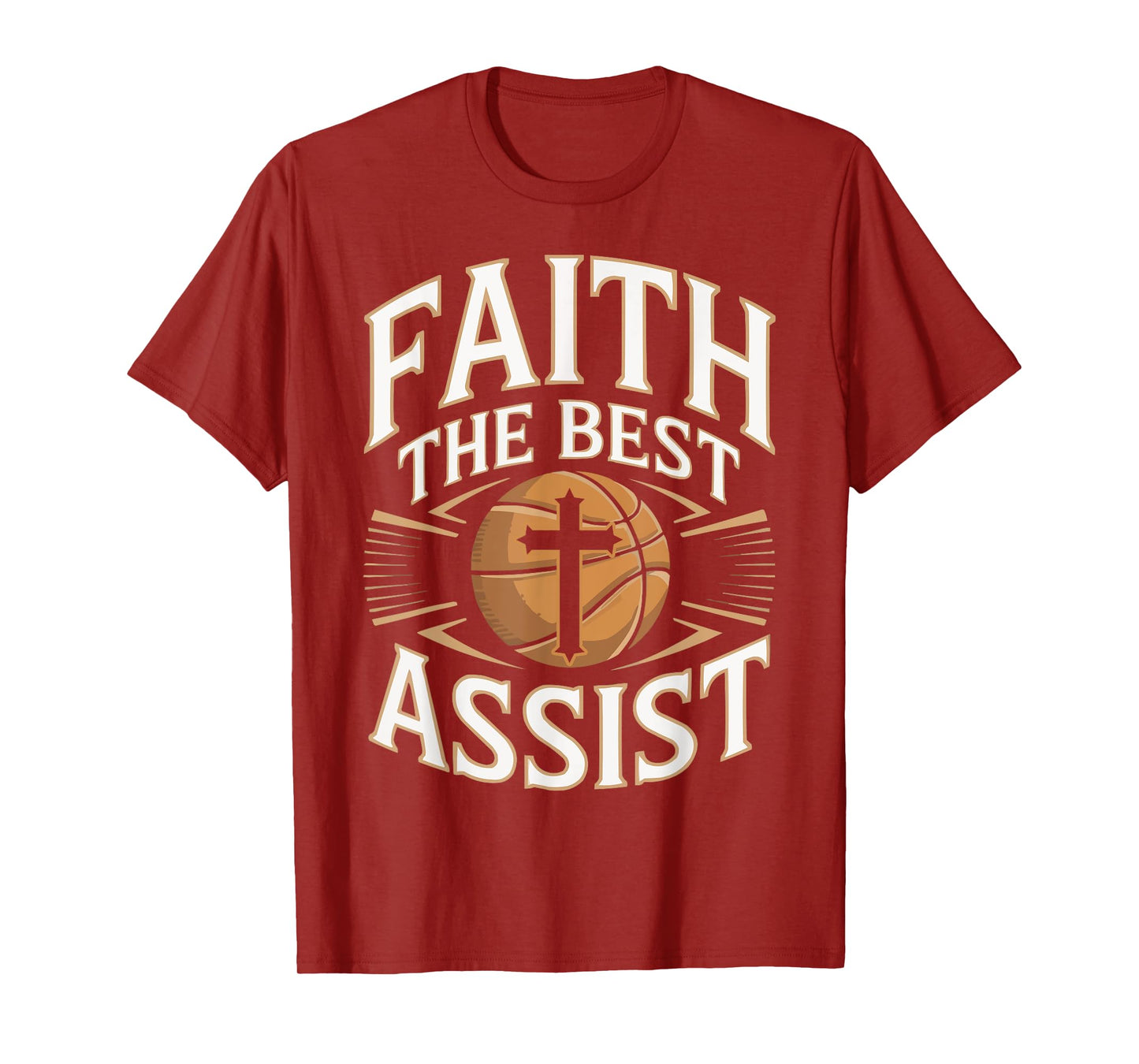 Christian Basketball Lover Religious Baller Jesus Christ T-Shirt