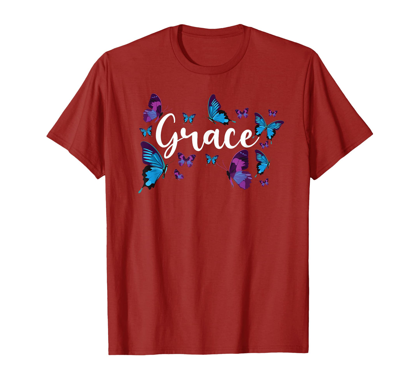 Christian Bible Verse Quote Butterfly Grace T-Shirt