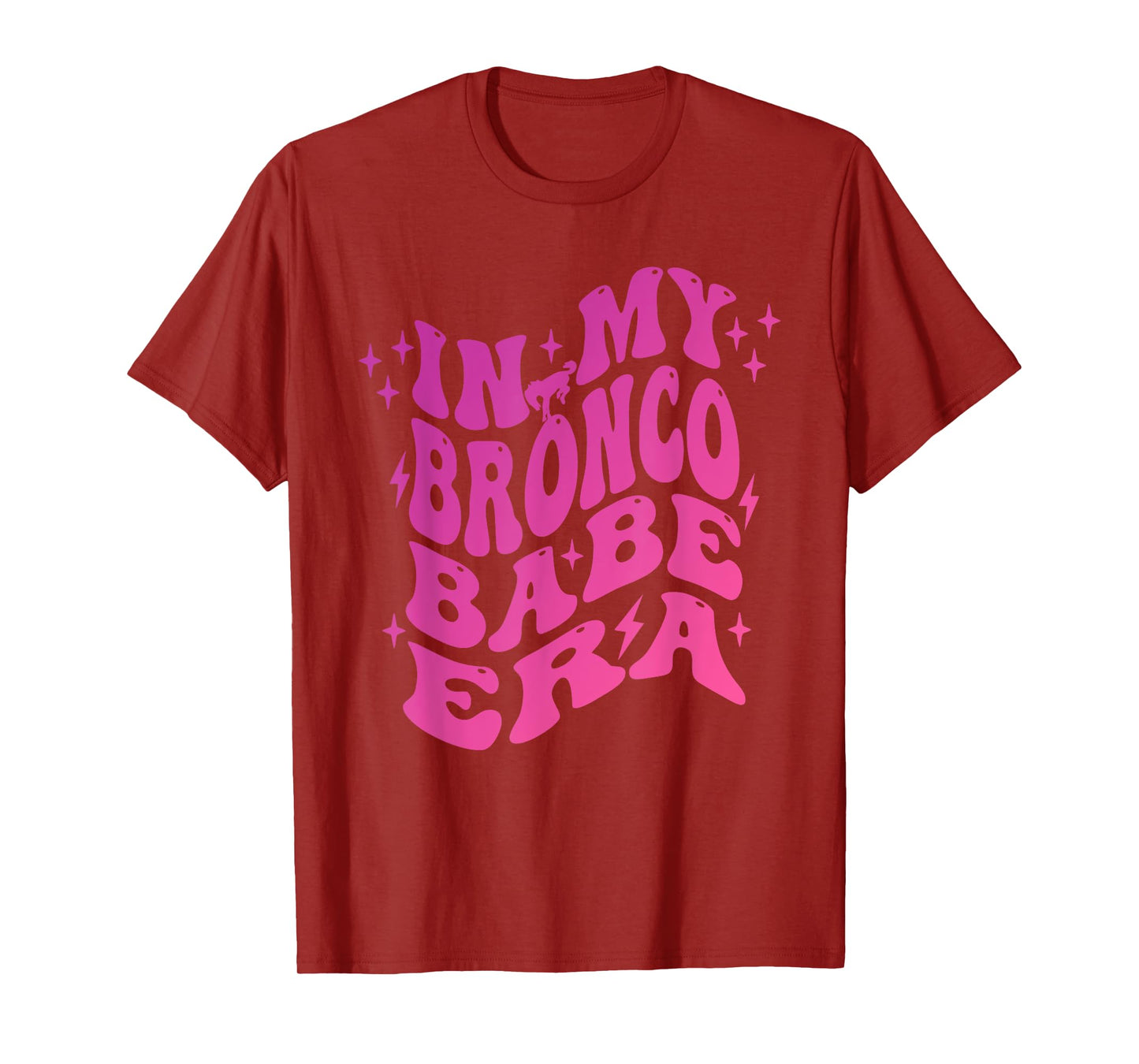 In My Bronco Babe Era Vintage Cowgirl T-Shirt