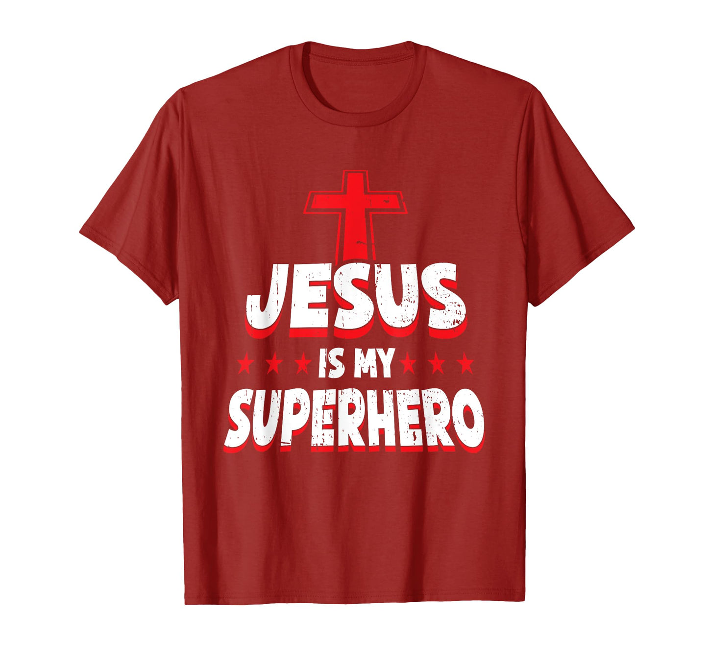 Jesus is My Superhero - Christian Religious T-Shirt