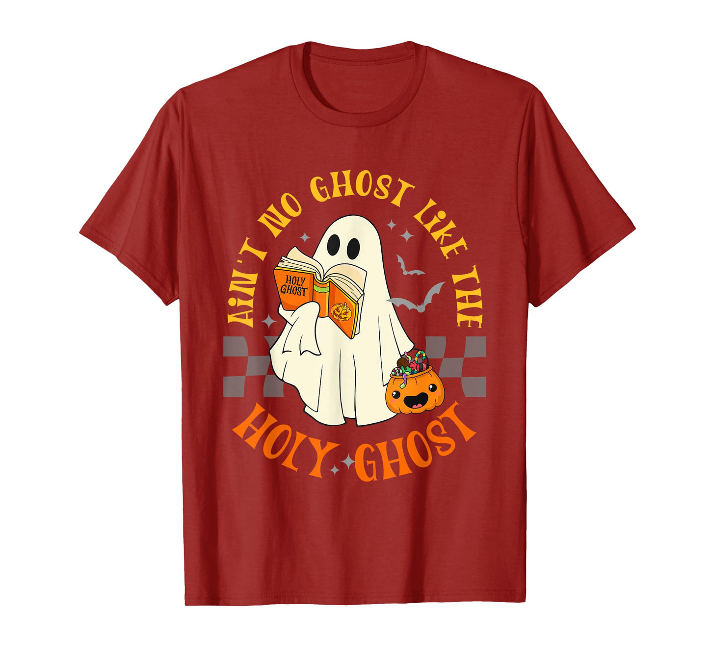 Retro Ain't No Ghost Like The Holy Ghost Halloween Christian T-Shirt