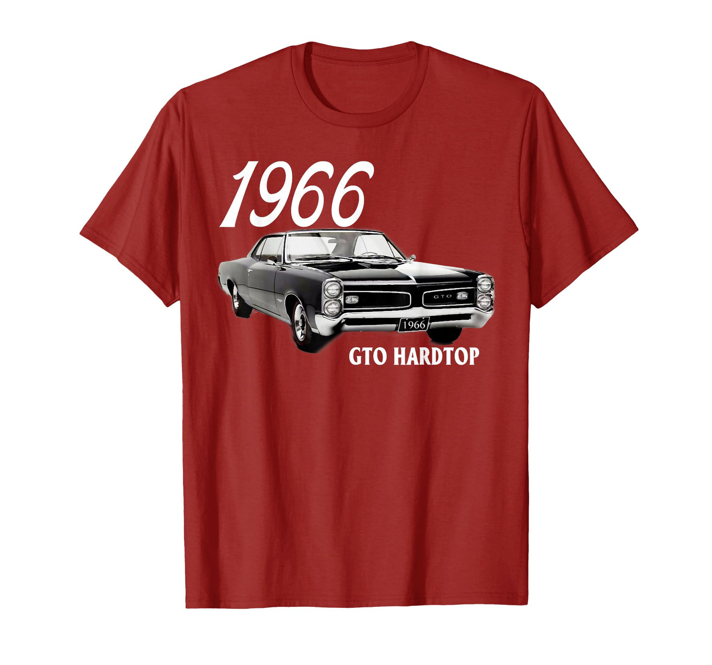 1966 66 GTO Classic Car Old School Muscle Yellow Car T-Shirt