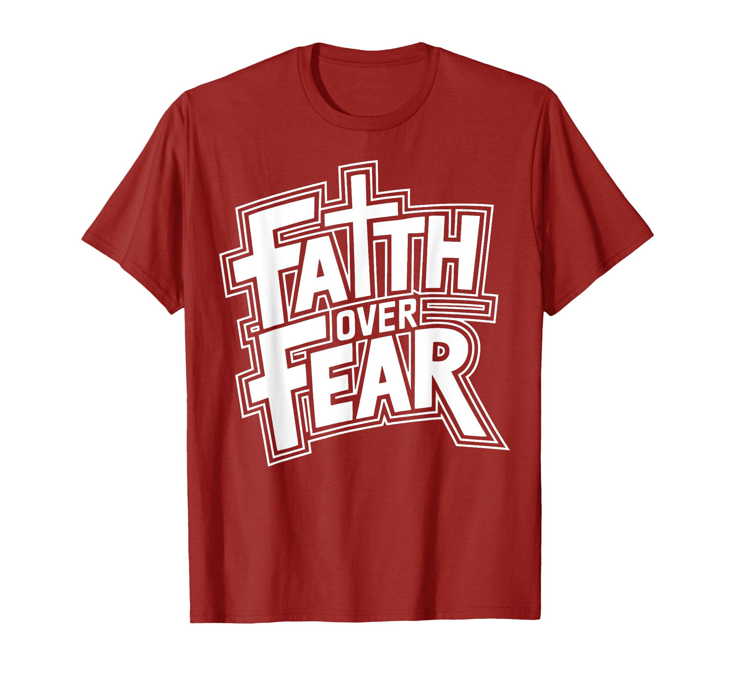 Retro Faith Over Fear Christian Religious tee T-Shirt