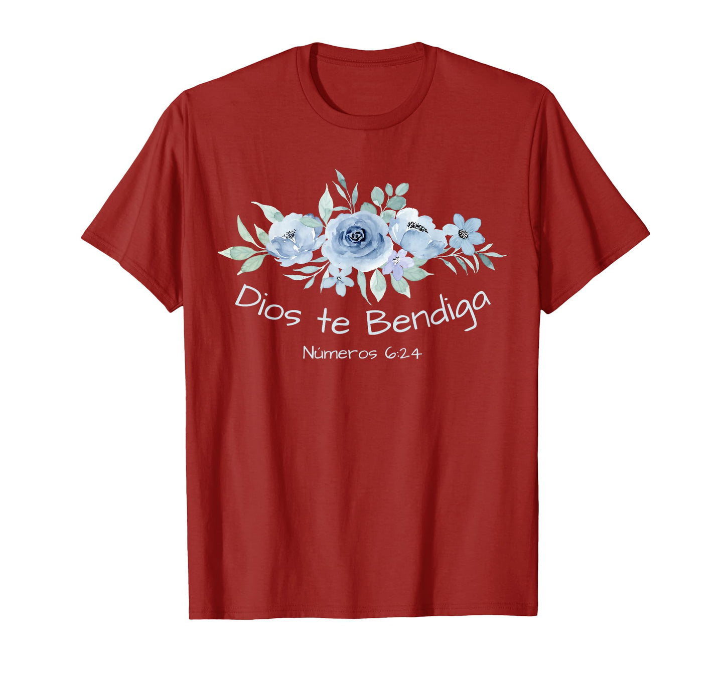 Dios te Bendiga, Christian GOD BLESS YOU, Floral T-Shirt