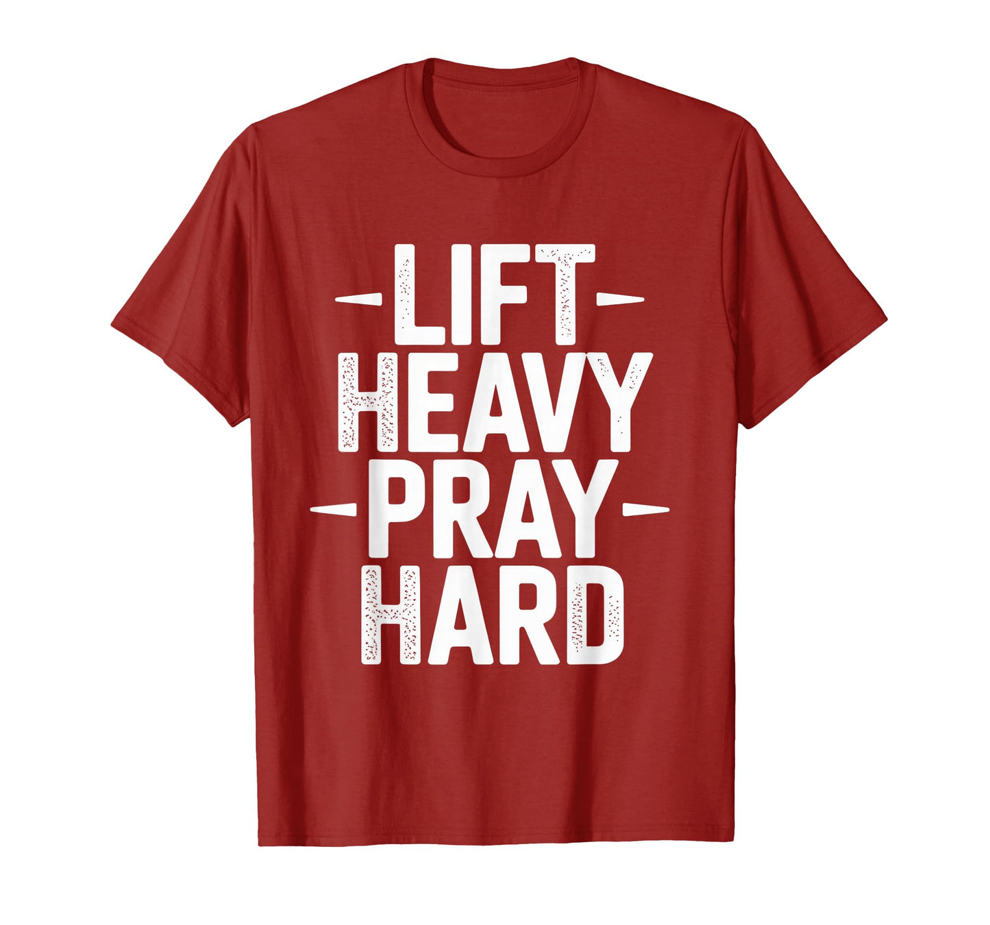 Lift Heavy Pray Hard Tshirt Gym Christian Gift Jesus Faith T-Shirt