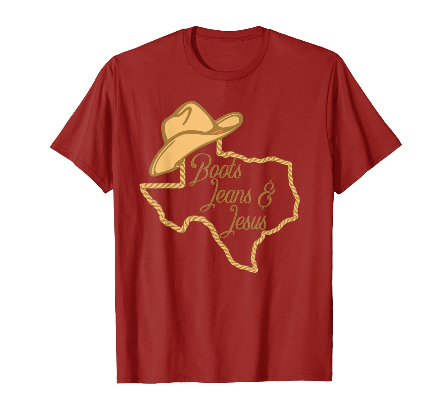 Cute Boots Jeans And Jesus Texas Cowgirl Christian Western T-Shirt
