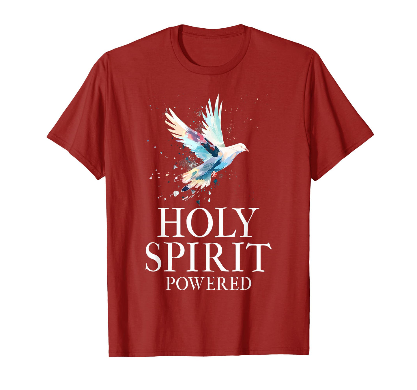 Christian White Dove Bird Watercolour Holy Spirit T-Shirt