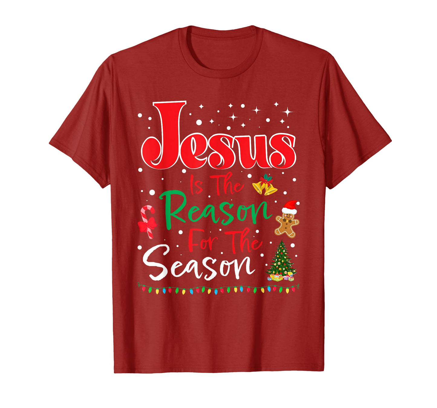 Jesus Is The Reason for The Season Christmas Family Pajamas T-Shirt