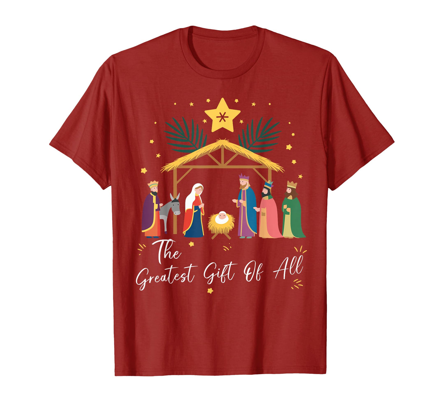 The Greatest Gift For All Christmas Nativity Jesus Christian T-Shirt
