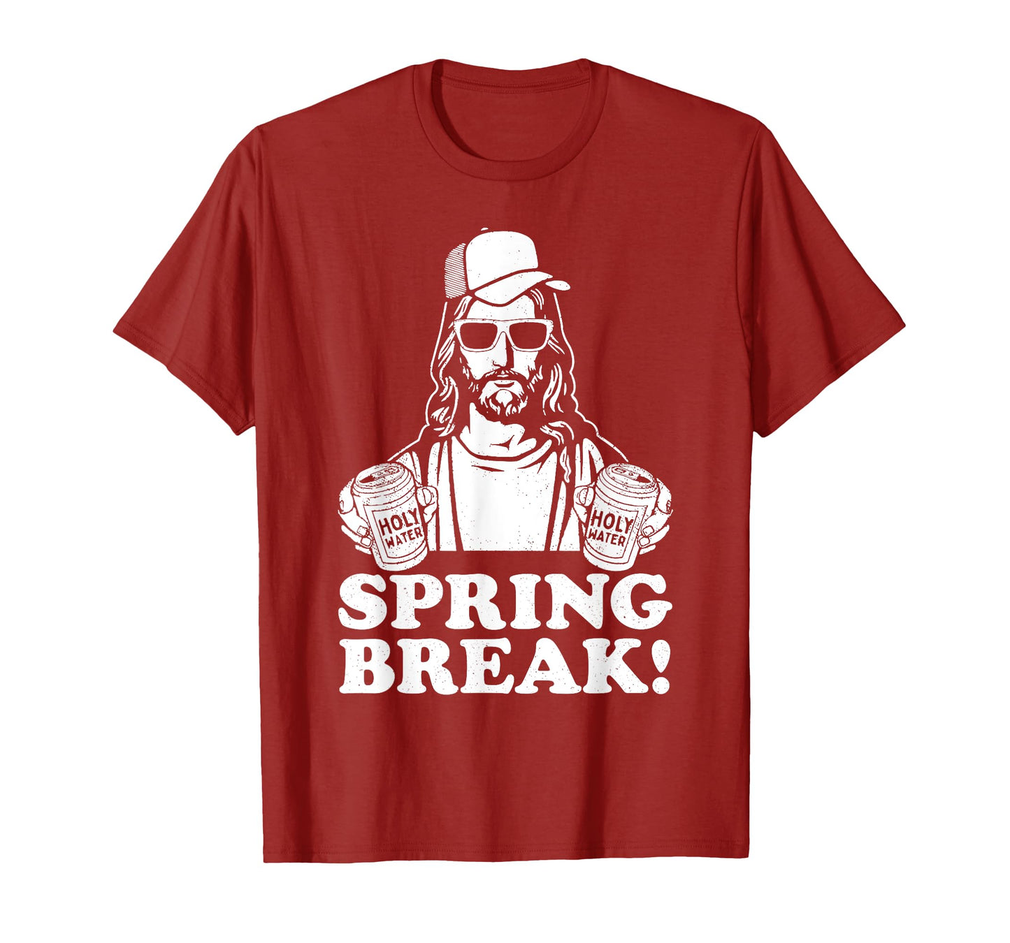 Funny Spring Break Jesus Christian Beer Drinking Vacation T-Shirt