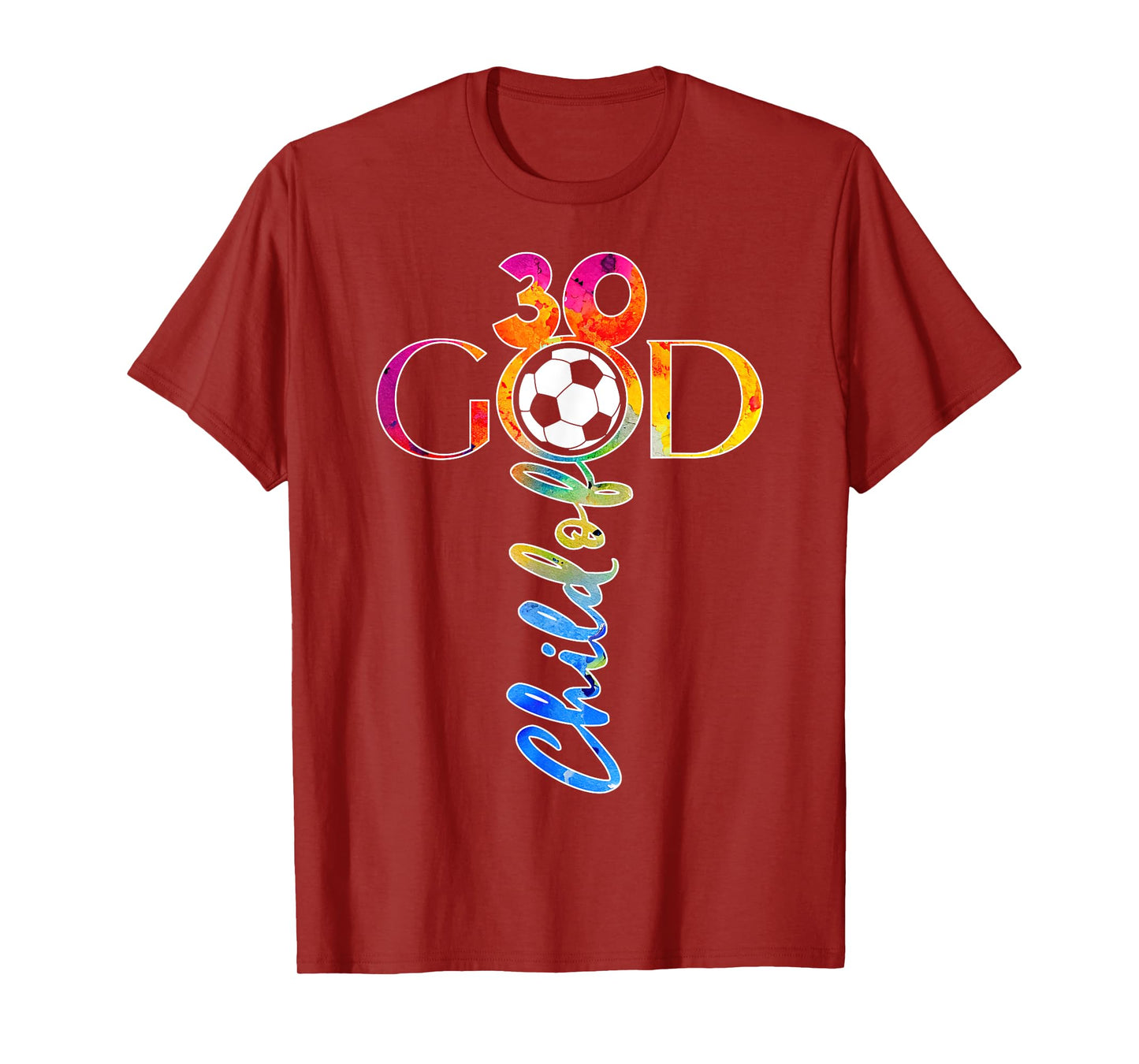 JESUS 30 YEARS CHILD OF GOD SOCCER 30TH BIRTHDAY T-Shirt