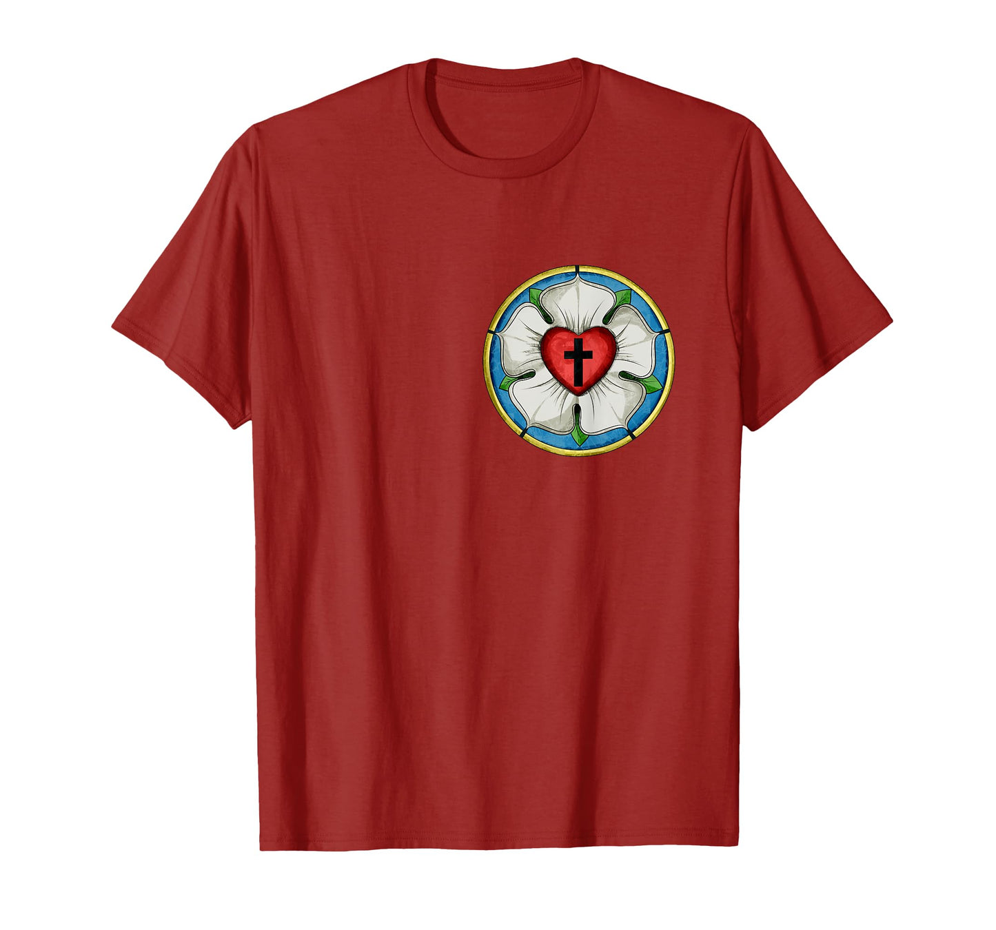 LUTHER ROSE SEAL LUTHERAN SYMBOL CHRISTIAN CROSS T-Shirt