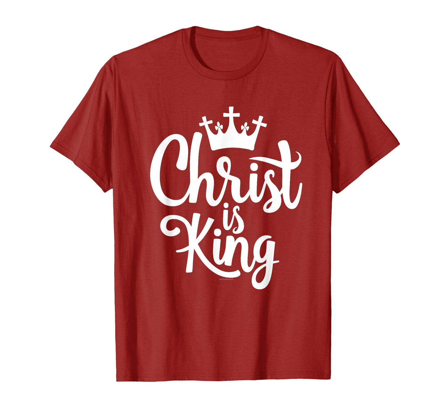 Christ is King Christian Quote Crown Graphic T-Shirt